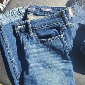 Hollister Dark Blue Cropped Jeans